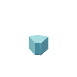 Puff modular curvo