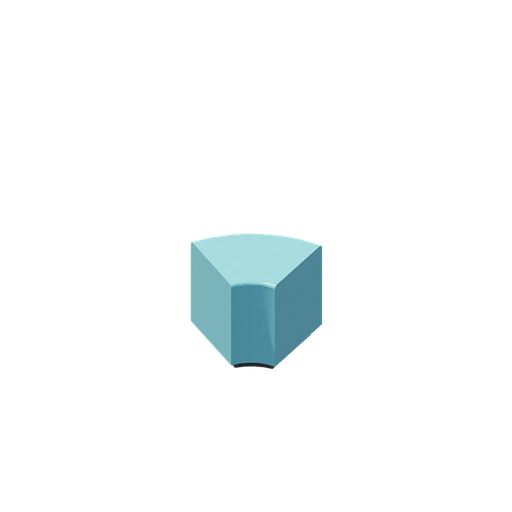 Puff modular curvo